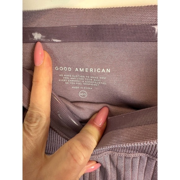 NWT Good American WIDE RIB SHINE CLEAN SEAMLESS LEGGINGS XS/S - Picture 5 of 7